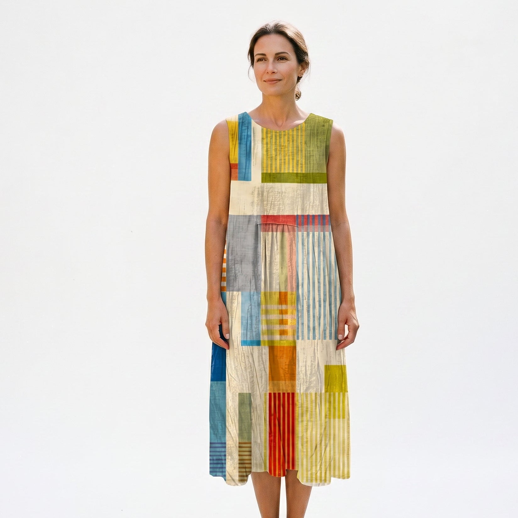 Mia | Vibrant Geometric Womens Dress for Summer Elegance DONE 06-05-2026