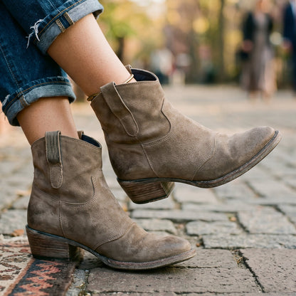 Mia | Vintage Stylish Leather Ankle Boots for Women DONE 05-27-2026