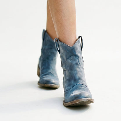 Mia | Vintage Stylish Leather Ankle Boots for Women DONE 05-27-2026