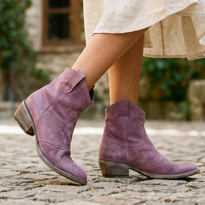 Mia | Vintage Stylish Leather Ankle Boots for Women DONE 05-27-2026