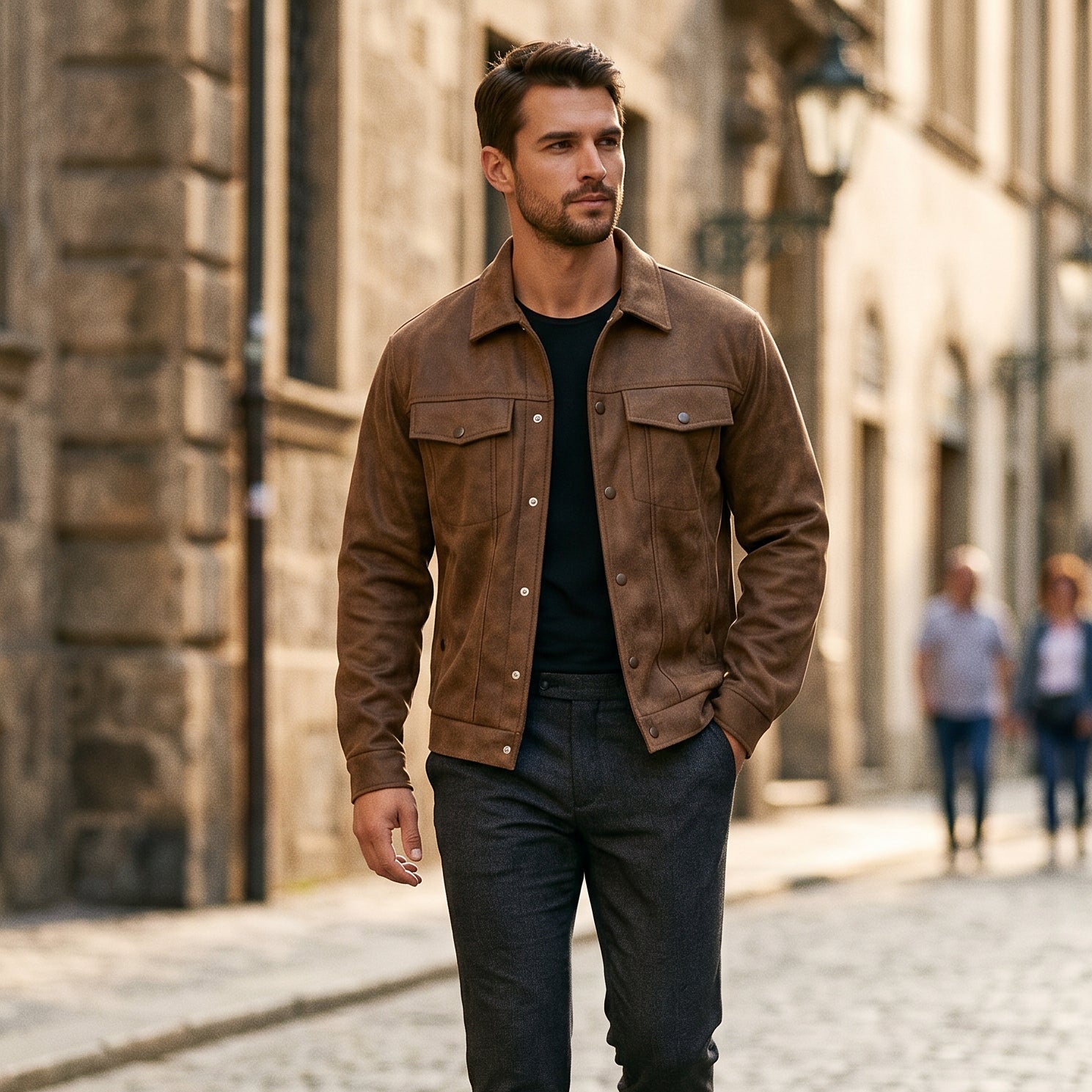Michaell - Premium Brown Leather Jacket for Men DONE 05-10-2026
