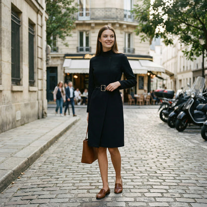 Modern Asymmetric A-Line Dress