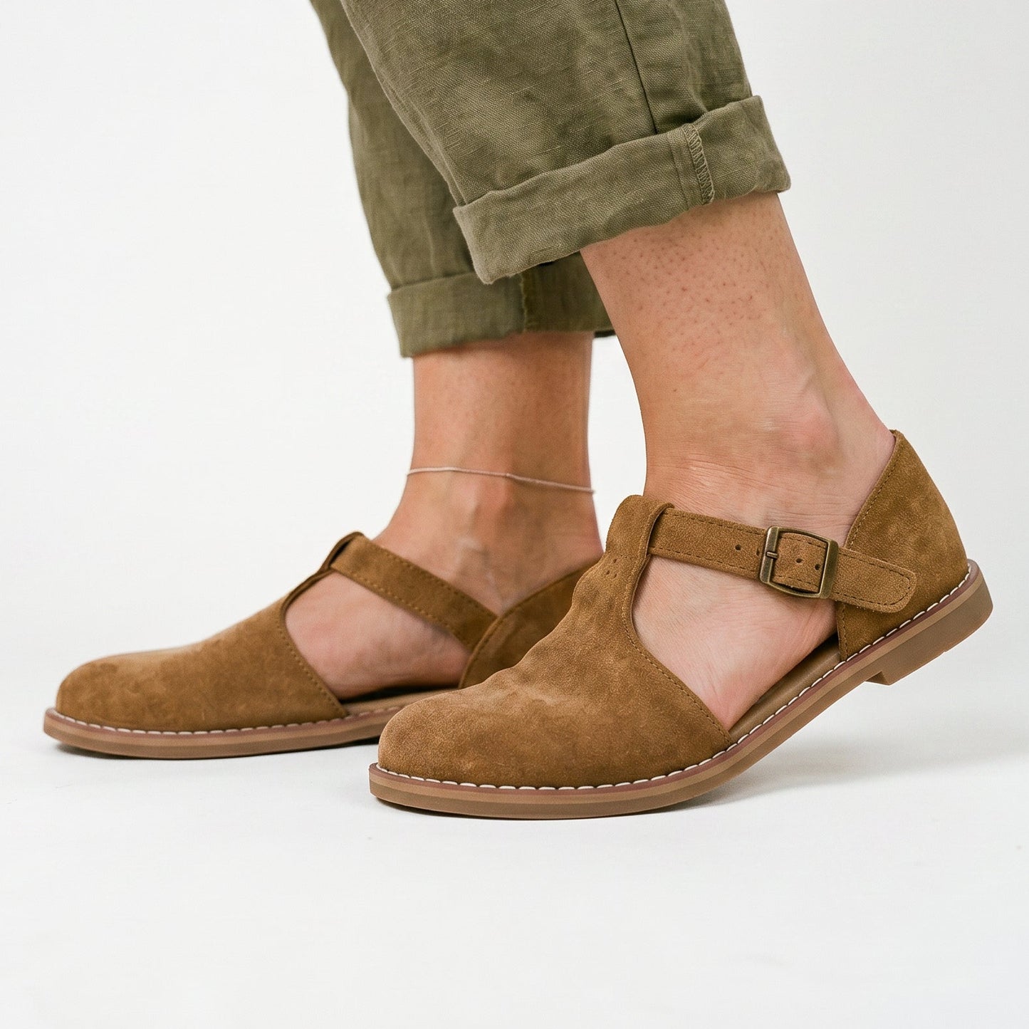 Natalie - Retro Flat Sole Leather Sandals DONE 05-28-2026