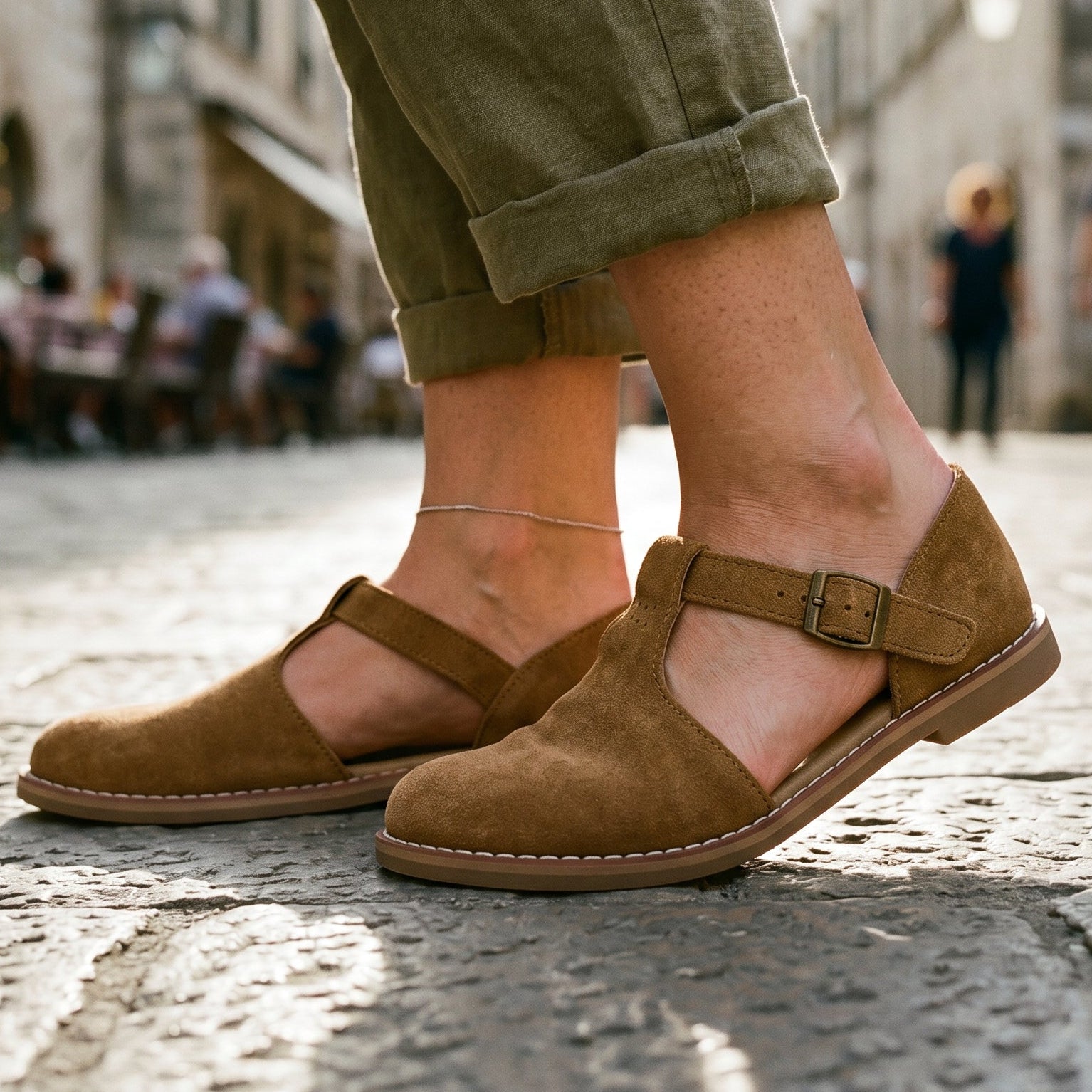 Natalie - Retro Flat Sole Leather Sandals DONE 05-28-2026