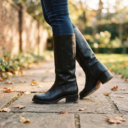 Olivia - Chic Tall Black Knee High Boots for Women