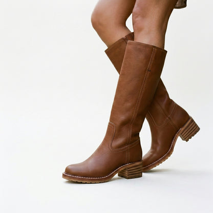 Olivia - Chic Tall Black Knee High Boots for Women