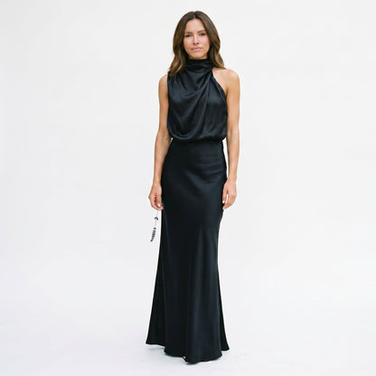 Olivia | Elegant Draped Summer Midi Dress for Weddings DONE 05-27-2026
