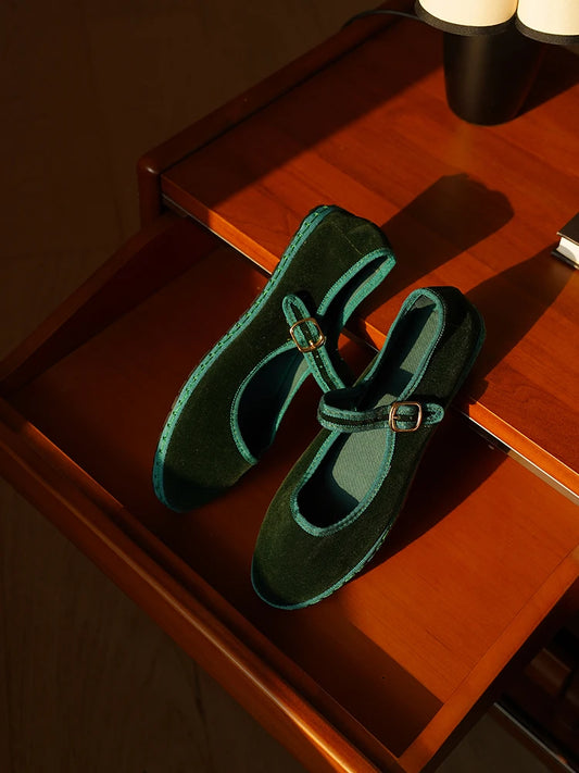 Olivia | Stylish Casual Velvet Ballet Flats 1