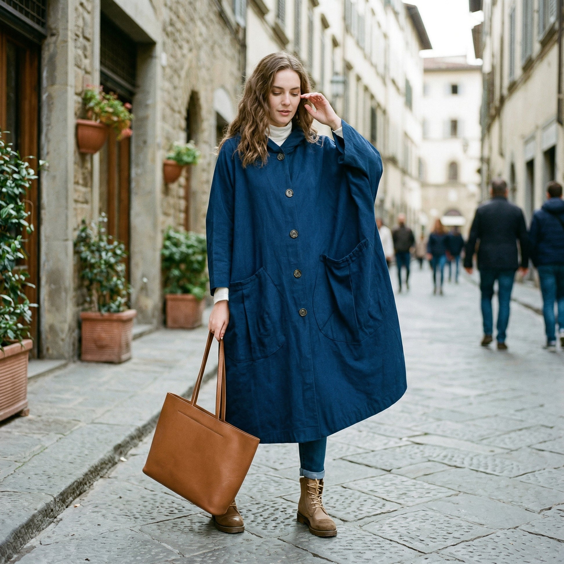Oversized Water-Resistant Windbreaker Jacket for All-Weather Protection