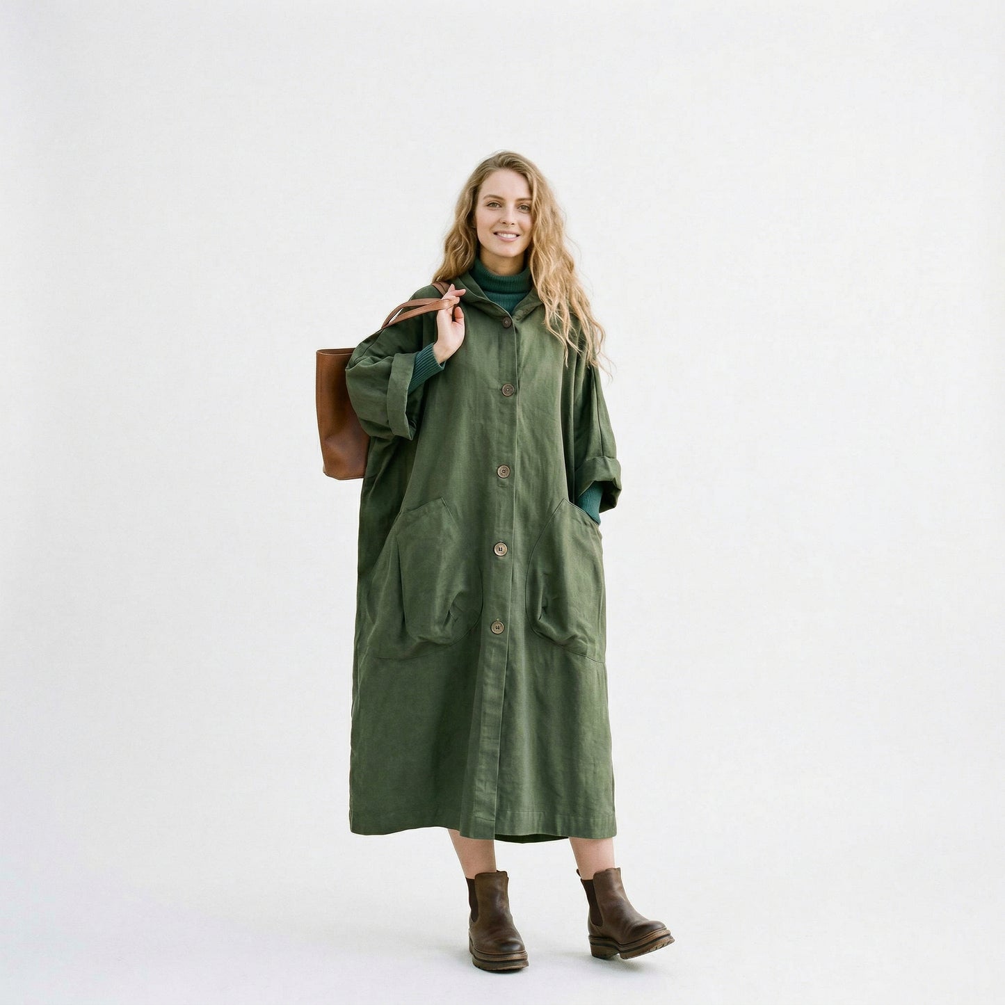 Oversized Water-Resistant Windbreaker Jacket for All-Weather Protection