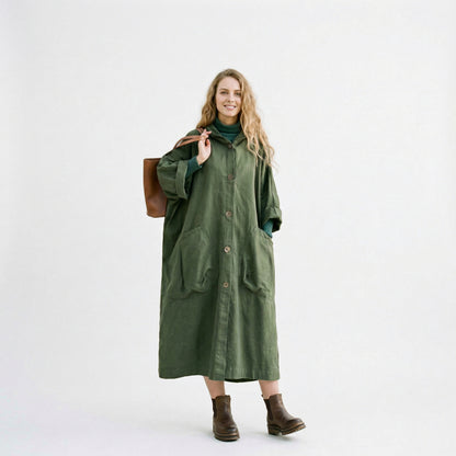 Oversized Water-Resistant Windbreaker Jacket for All-Weather Protection