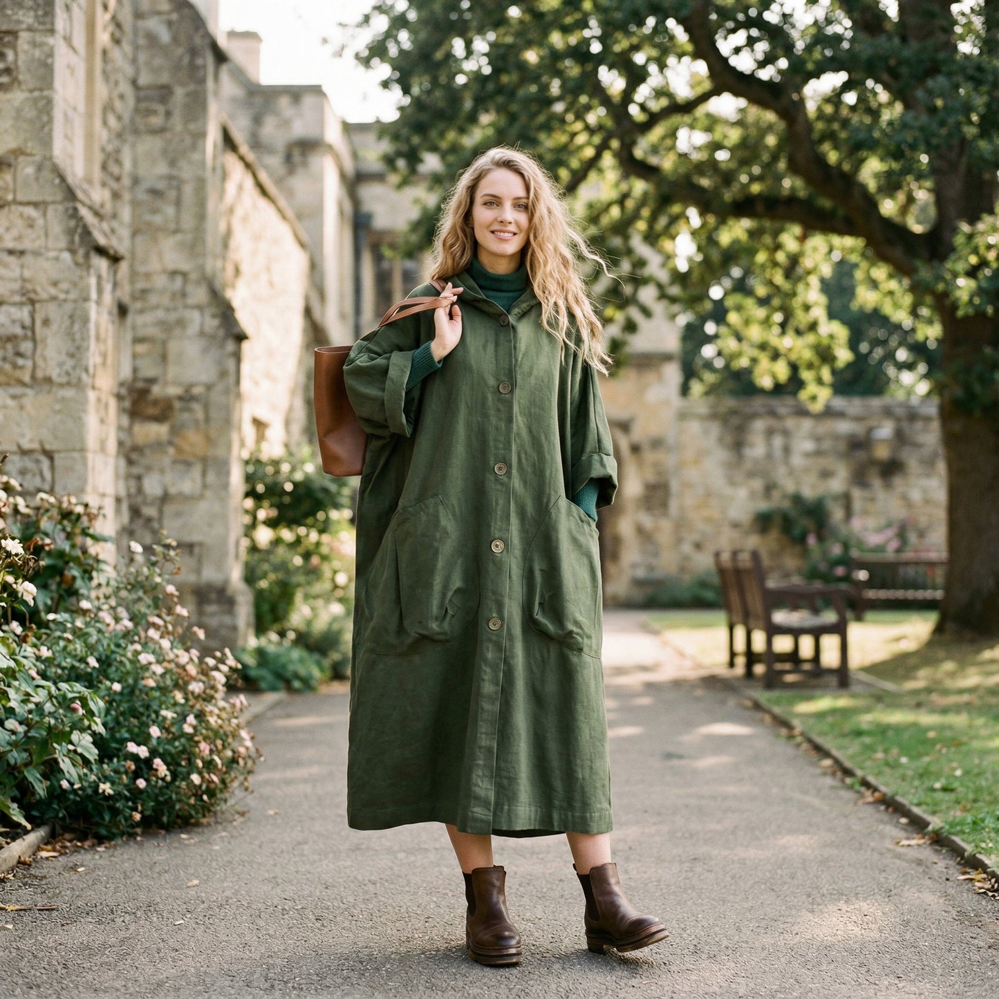 Oversized Water-Resistant Windbreaker Jacket for All-Weather Protection