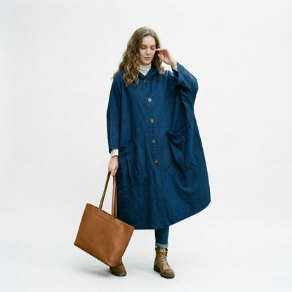 Oversized Water-Resistant Windbreaker Jacket for All-Weather Protection