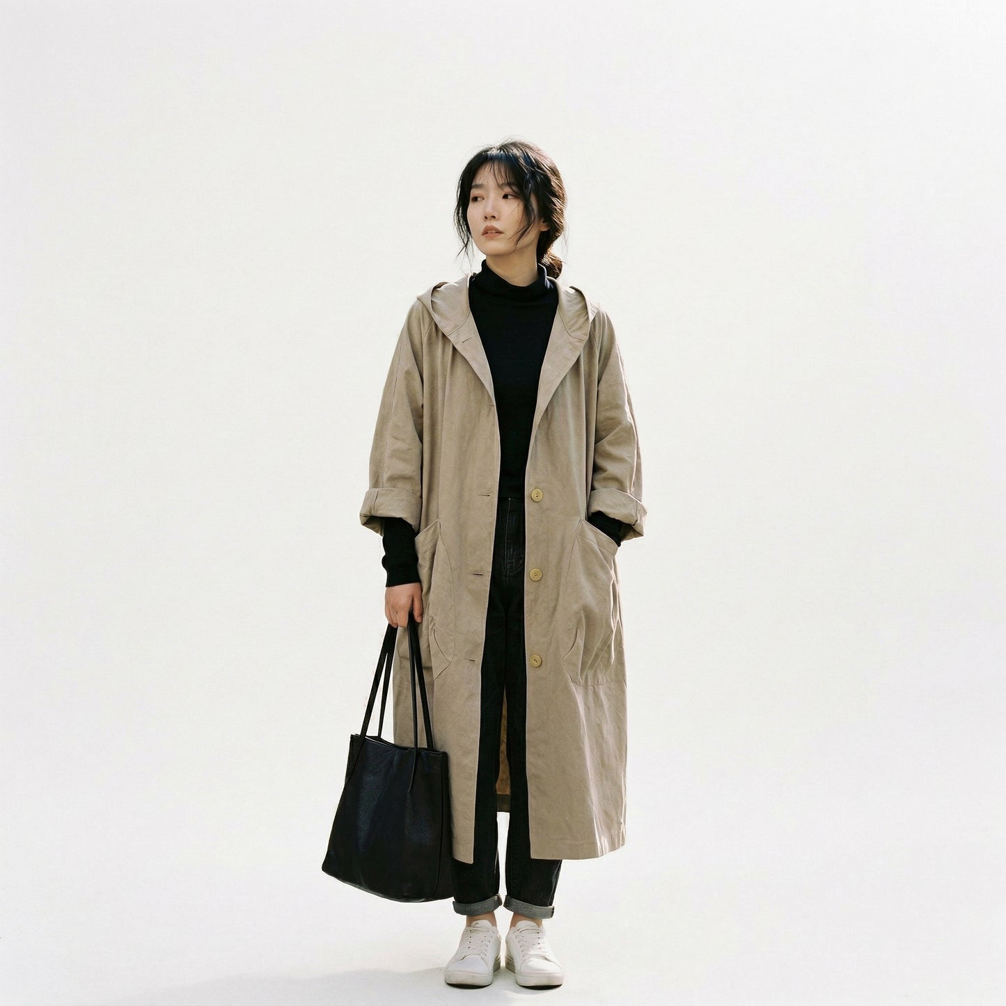 Oversized Water-Resistant Windbreaker Jacket for All-Weather Protection