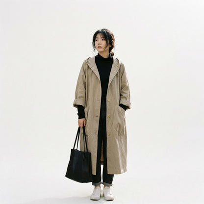 Oversized Water-Resistant Windbreaker Jacket for All-Weather Protection