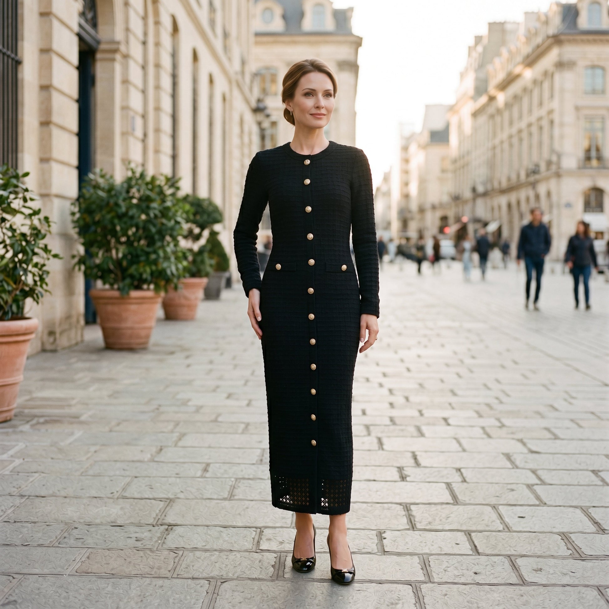Raffaella - Elegant Formal Midi Dress