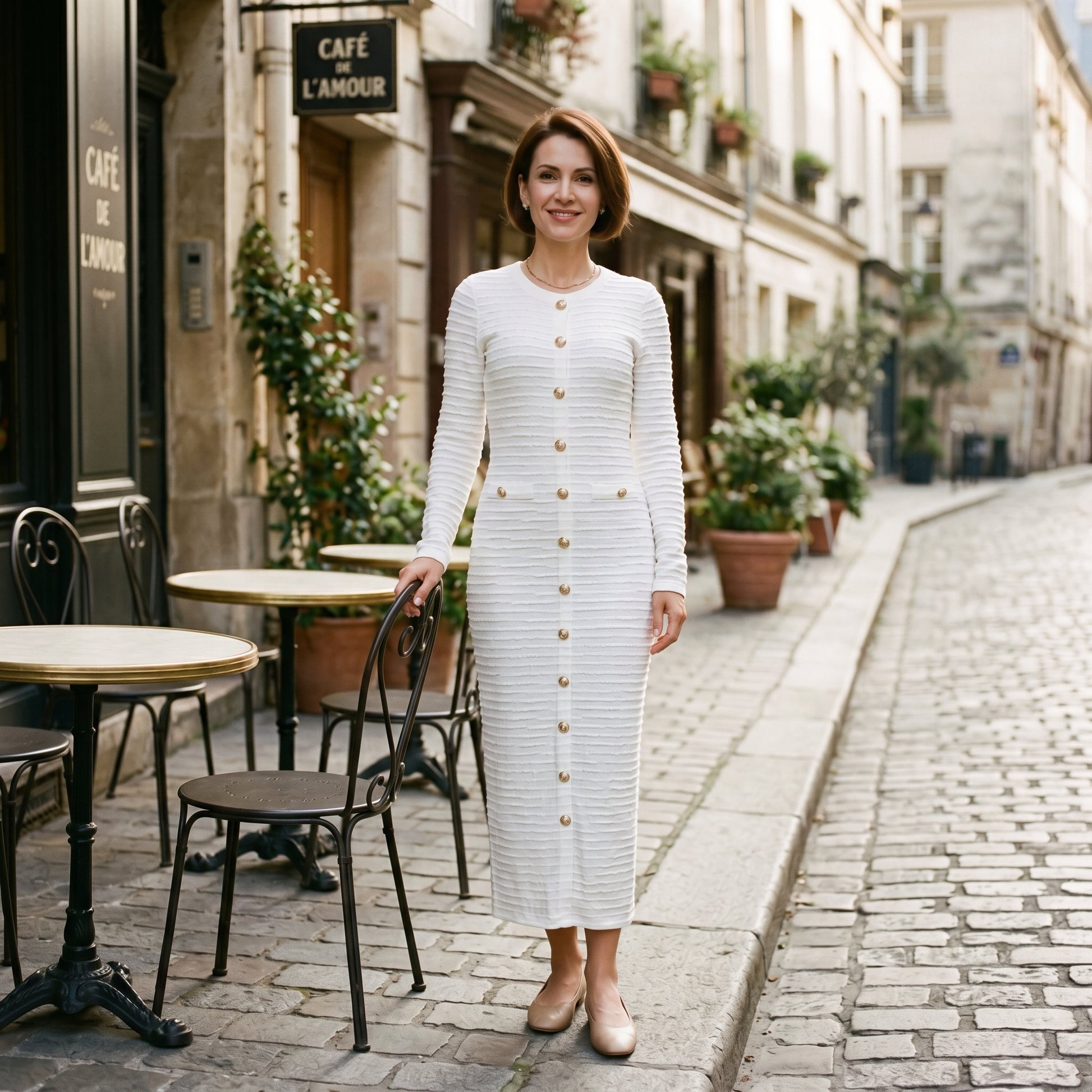 Raffaella - Elegant Formal Midi Dress