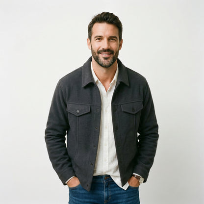 Regular Fit Winter Shirt Jacket Men