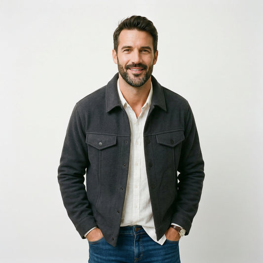 Regular Fit Winter Shirt Jacket Men