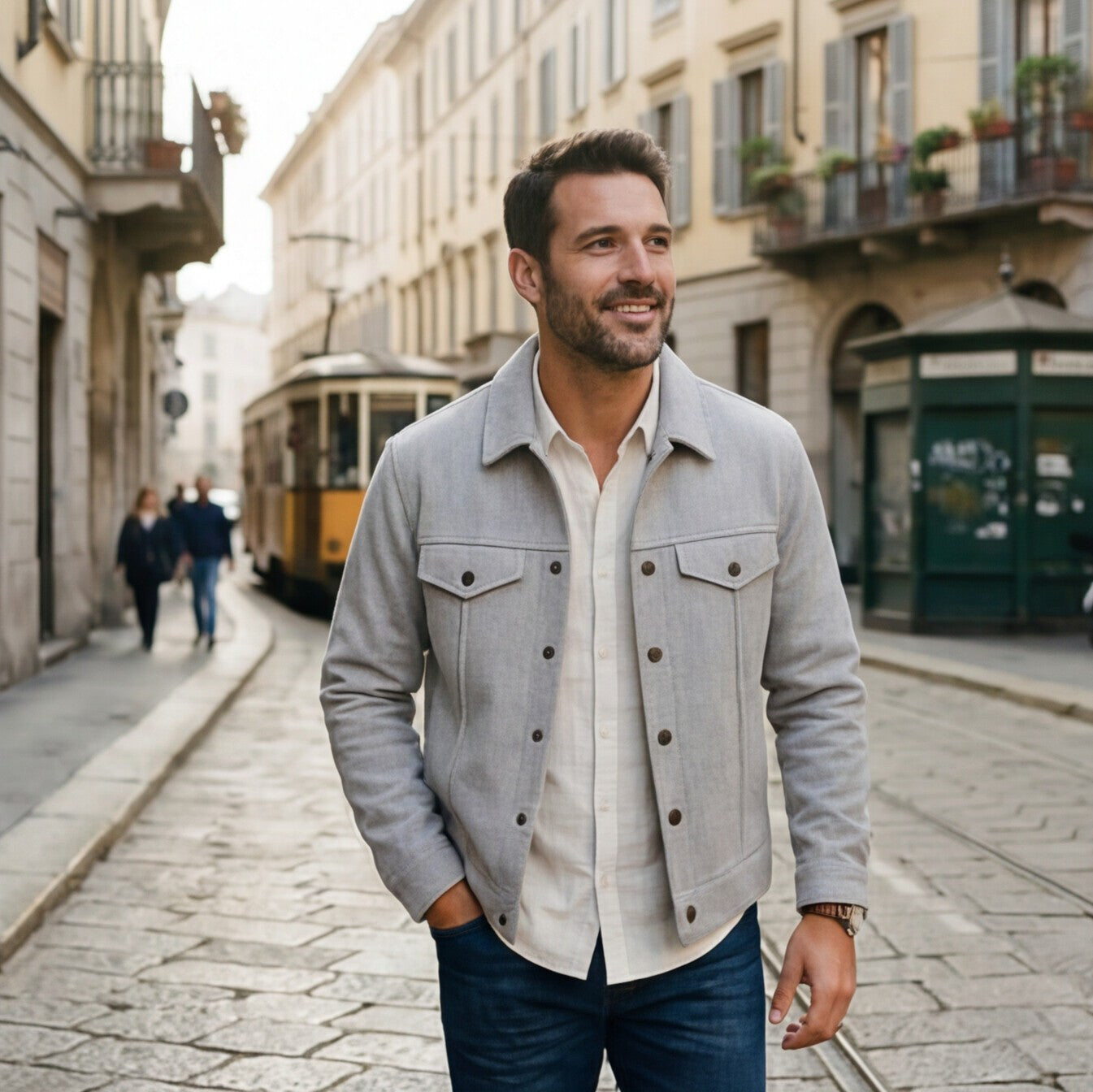 Regular Fit Winter Shirt Jacket Men