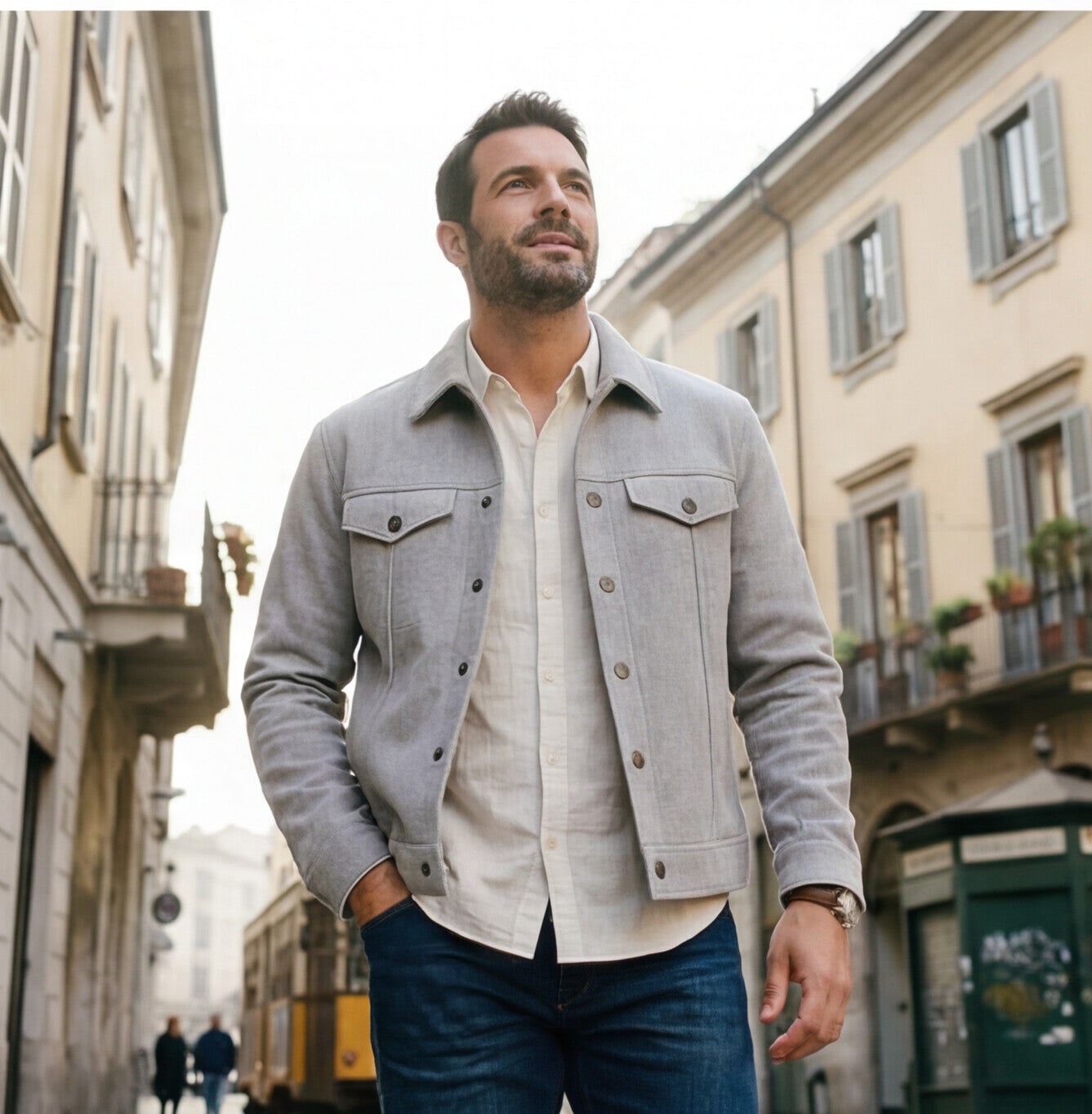 Regular Fit Winter Shirt Jacket Men