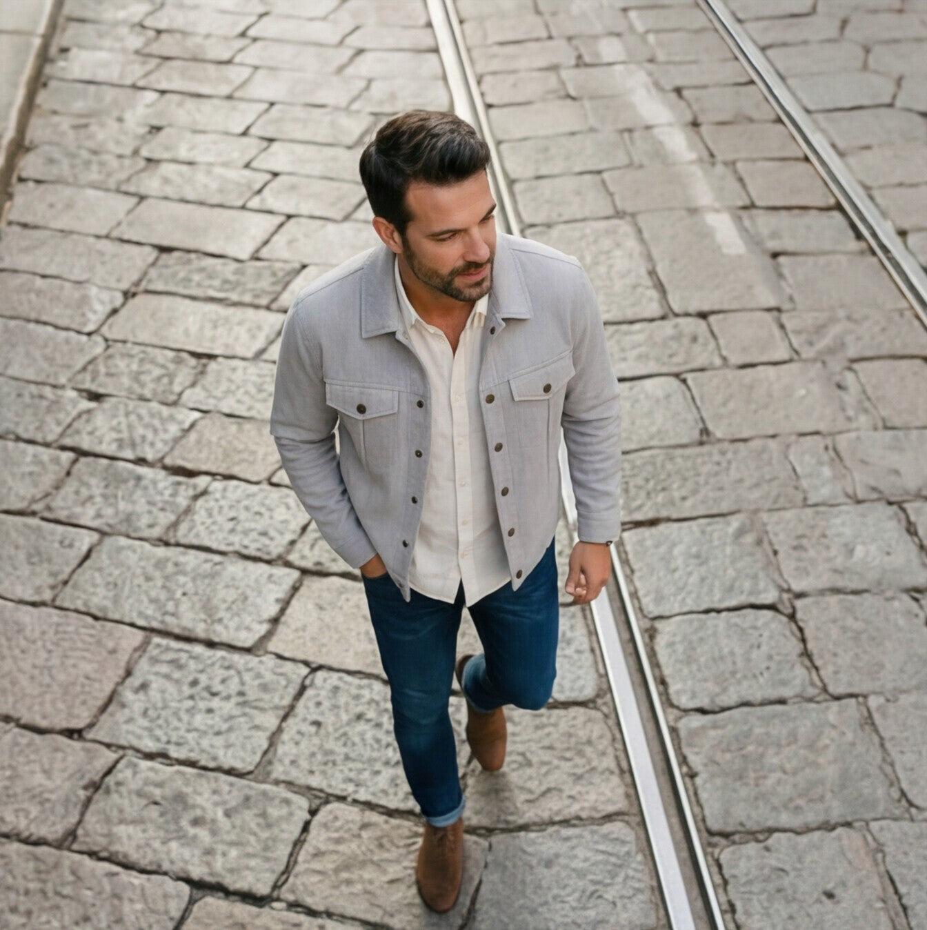 Regular Fit Winter Shirt Jacket Men