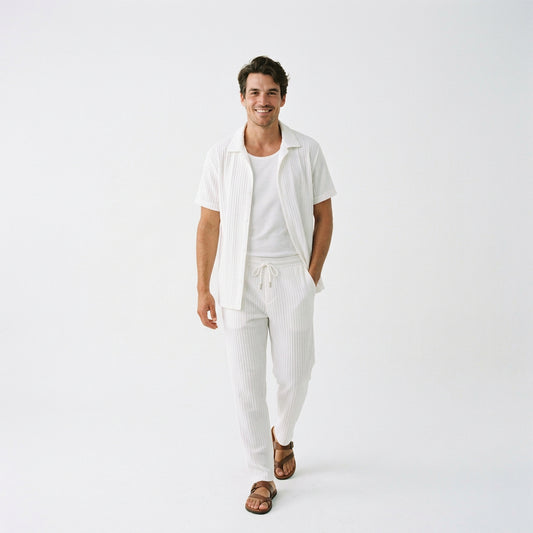 Relaxed Linen Two-Piece Set for Warm Weather