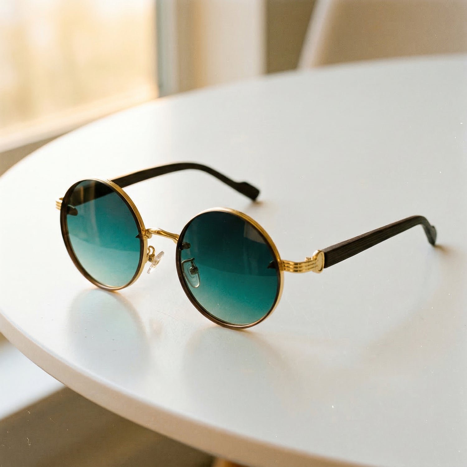 Retro Round Sunglasses with UV Protection