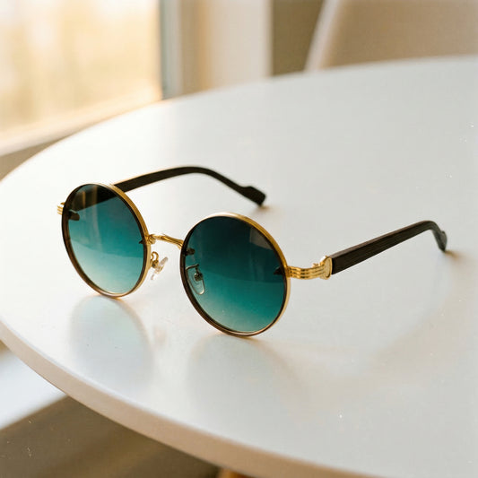 Retro Round Sunglasses with UV Protection