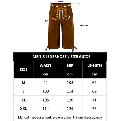 Anton - Traditional Bavarian Lederhosen with Suspenders