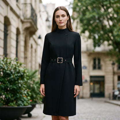 Sabrina - Elegant Black A-Line Dress for Women DONE 06-11-2026