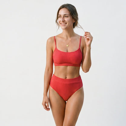 Sabrina - Elegant High Cut Yellow Bikini Swimwear for Women DONE 05-22-2026