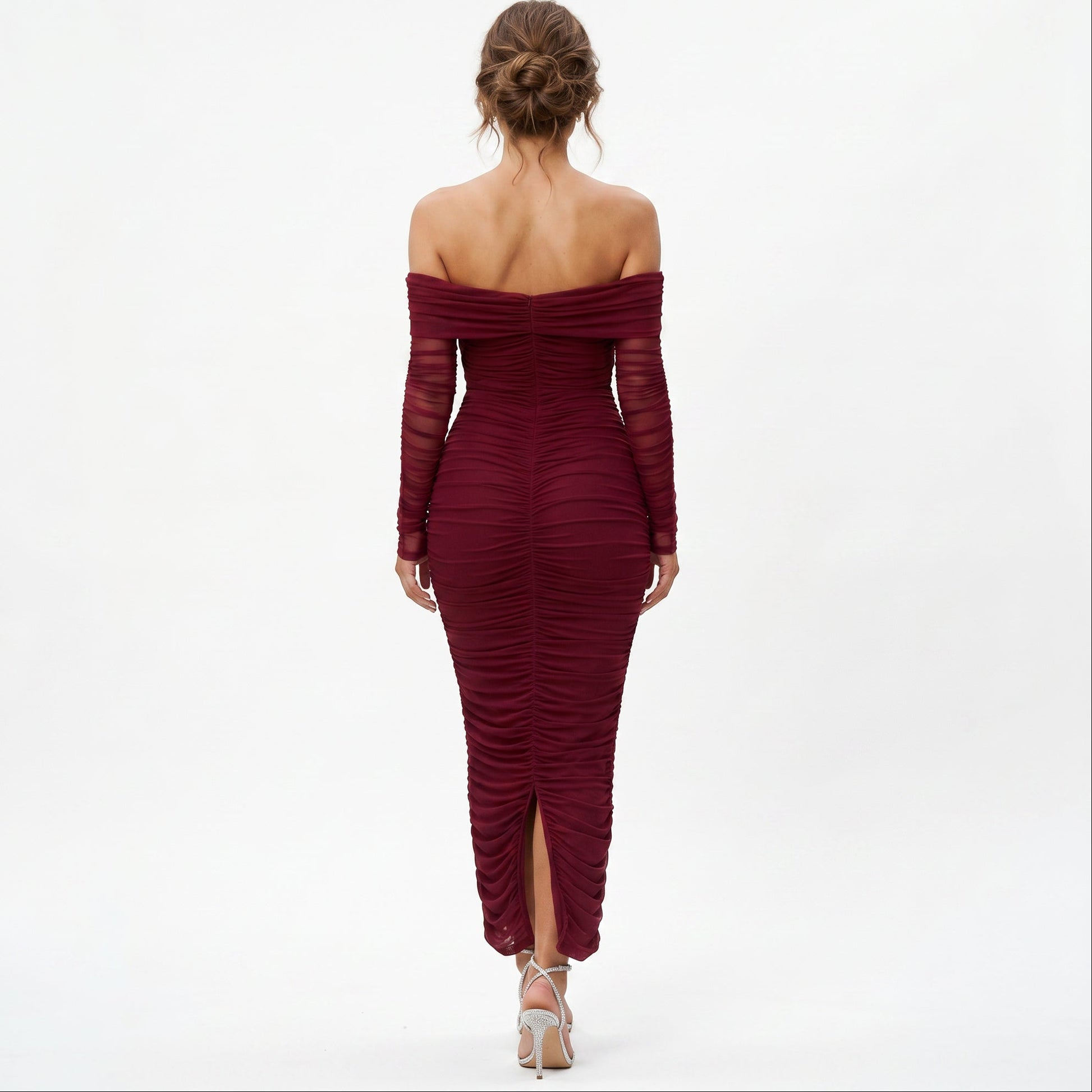 Sabrina - Elegant Off-Shoulder Maxi Dress for Women DONE
