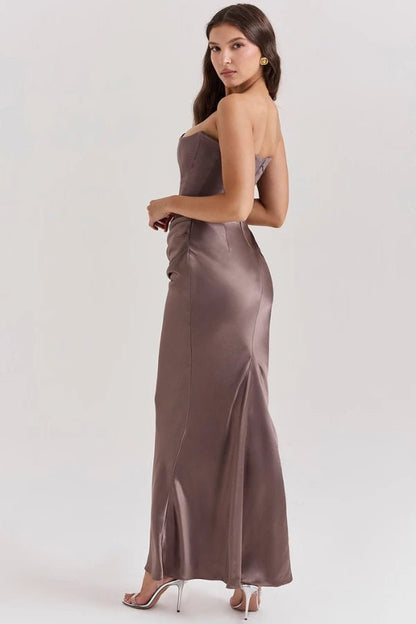 Sabrina - Elegant Strapless Corset Gown for Wedding Guests 2