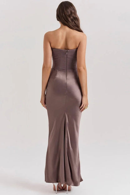Sabrina - Elegant Strapless Corset Gown for Wedding Guests 3