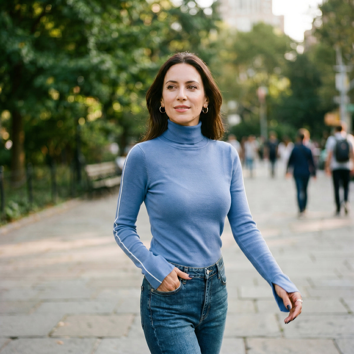 Savannah- Stylish Turtleneck Sweater with Contrast Piping DONE 05-09-2026