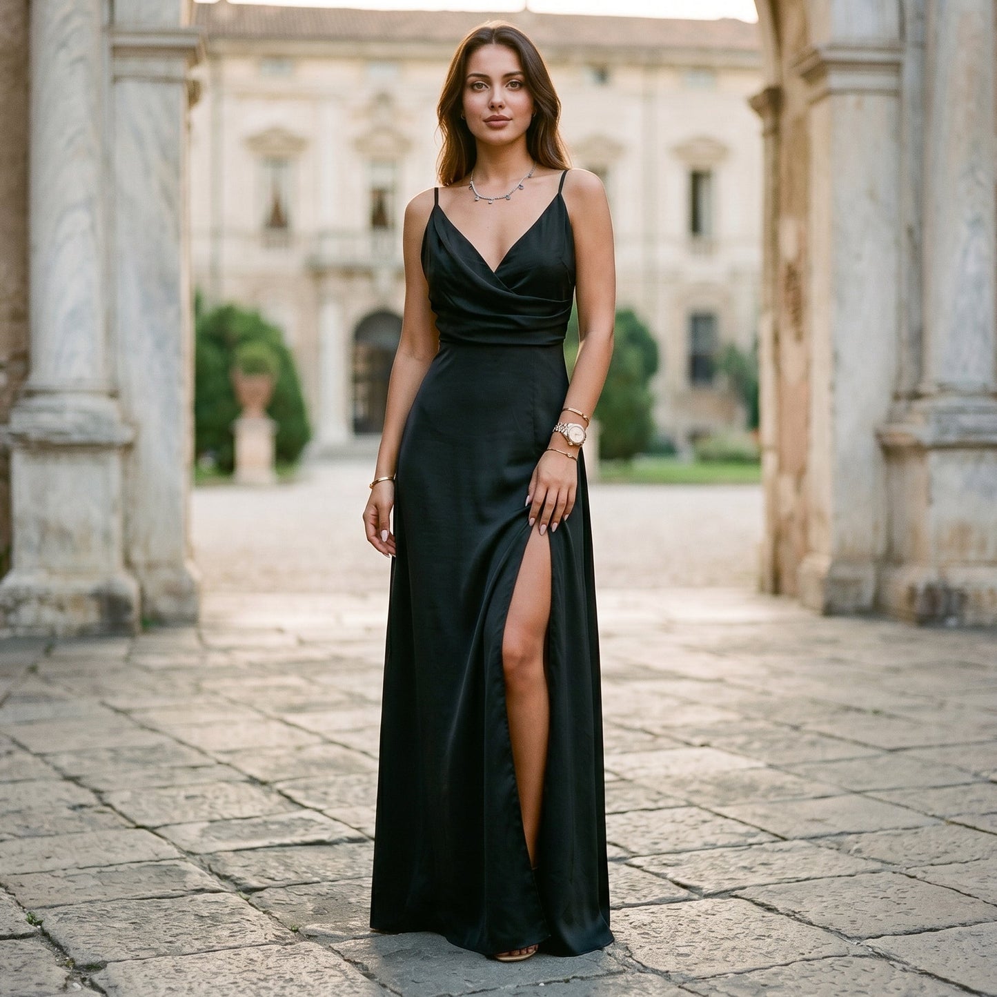 Seraphina - Elegant Black Maxi Dress for Formal Occasions Done 05-22-2026