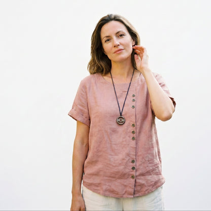 Sienna | Casual Relaxed Linen Tunic Top for Women DONE 06-05-2026