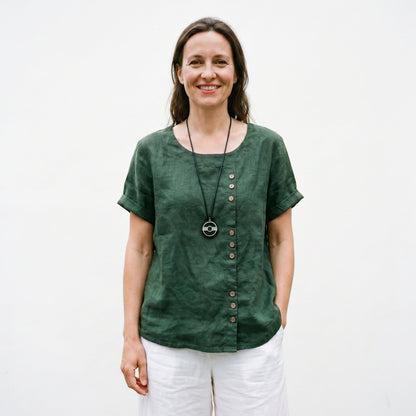Sienna | Casual Relaxed Linen Tunic Top for Women DONE 06-05-2026