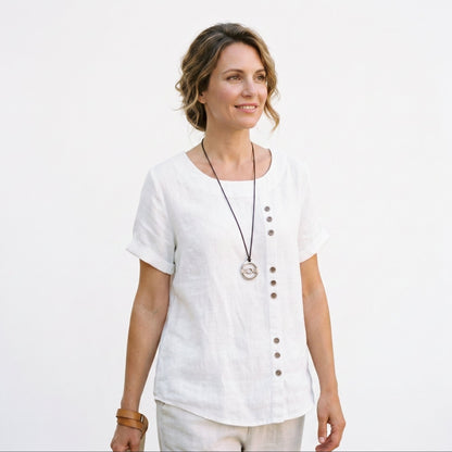 Sienna | Casual Relaxed Linen Tunic Top for Women DONE 06-05-2026