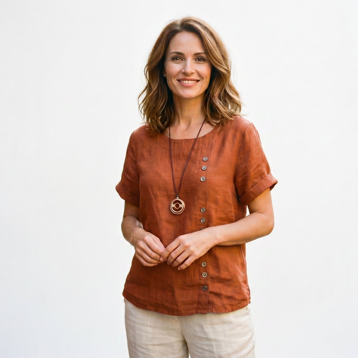 Sienna | Casual Relaxed Linen Tunic Top for Women DONE 06-05-2026