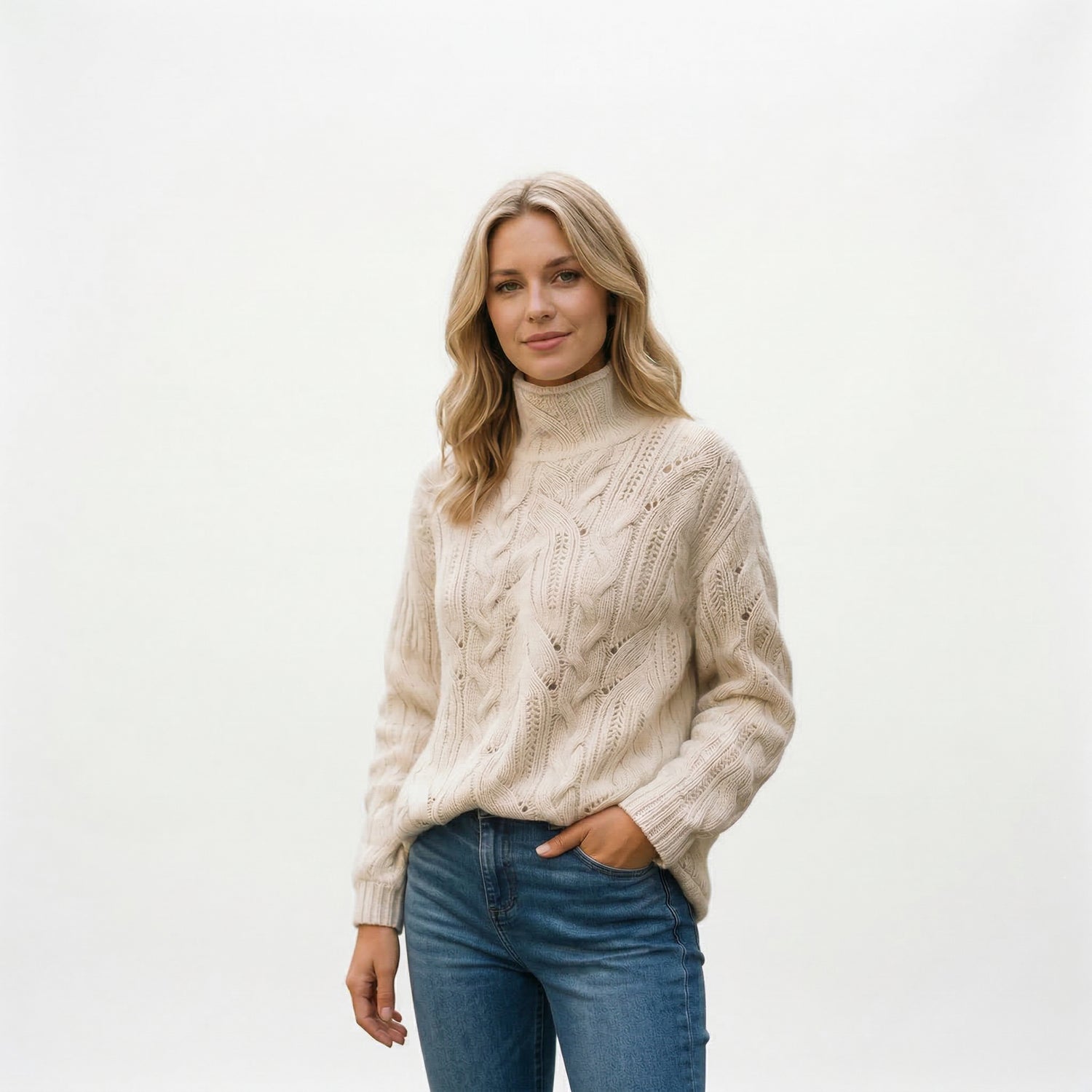 Soft Knit Cardigan Sweater for Women - Cozy Textured Design