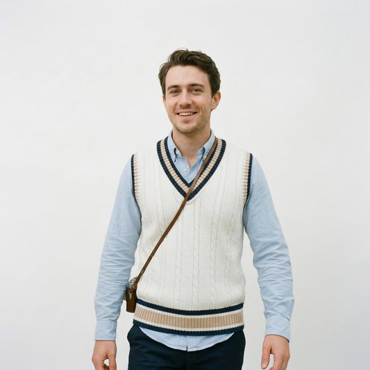 Soft Knitted Sweater Vest for Men