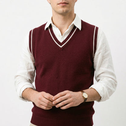 Soft Knitted Sweater Vest for Men