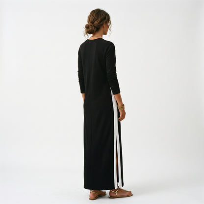 Sophia | Chic White Maxi Dress With Button-Down Collar DONE 05 -21-2026
