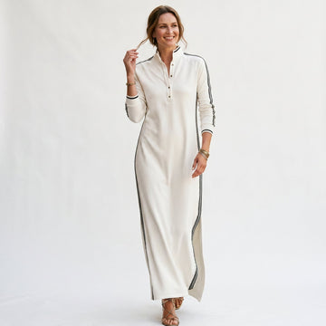 maxi dress with button down shirt Sophia