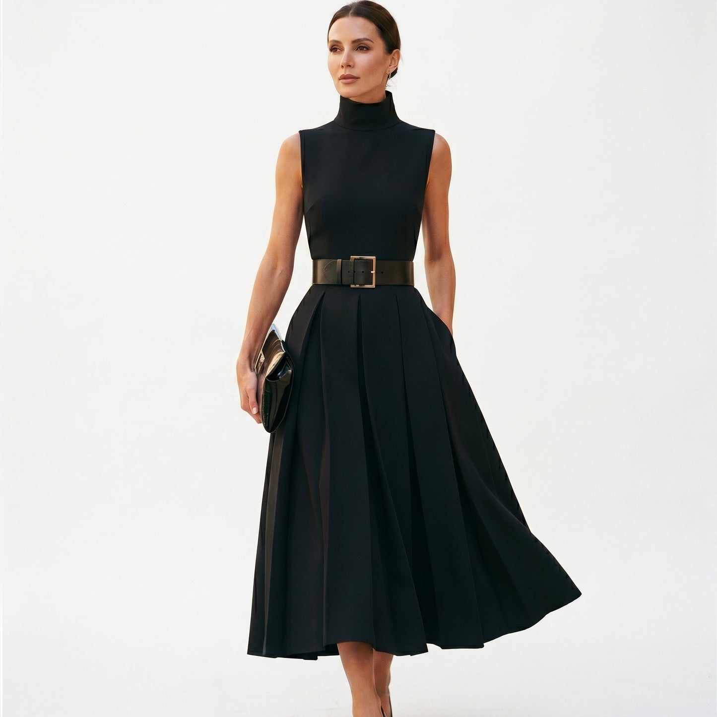 Sophia - Elegant High-Neck Maxi Dress for Women DONE