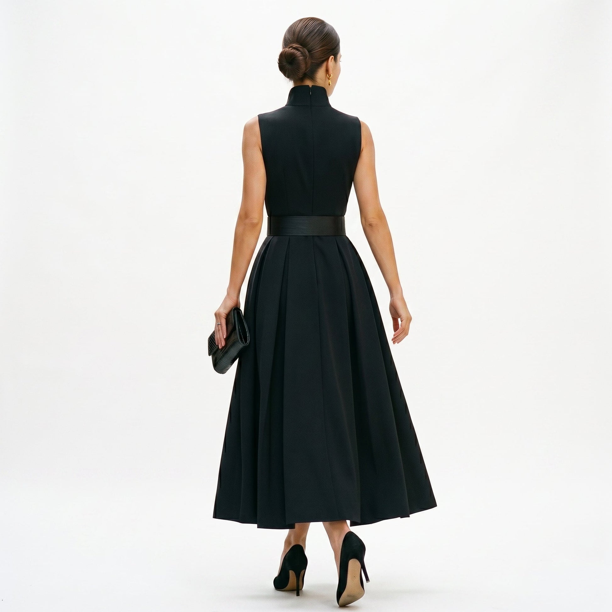 Sophia - Elegant High-Neck Maxi Dress for Women DONE