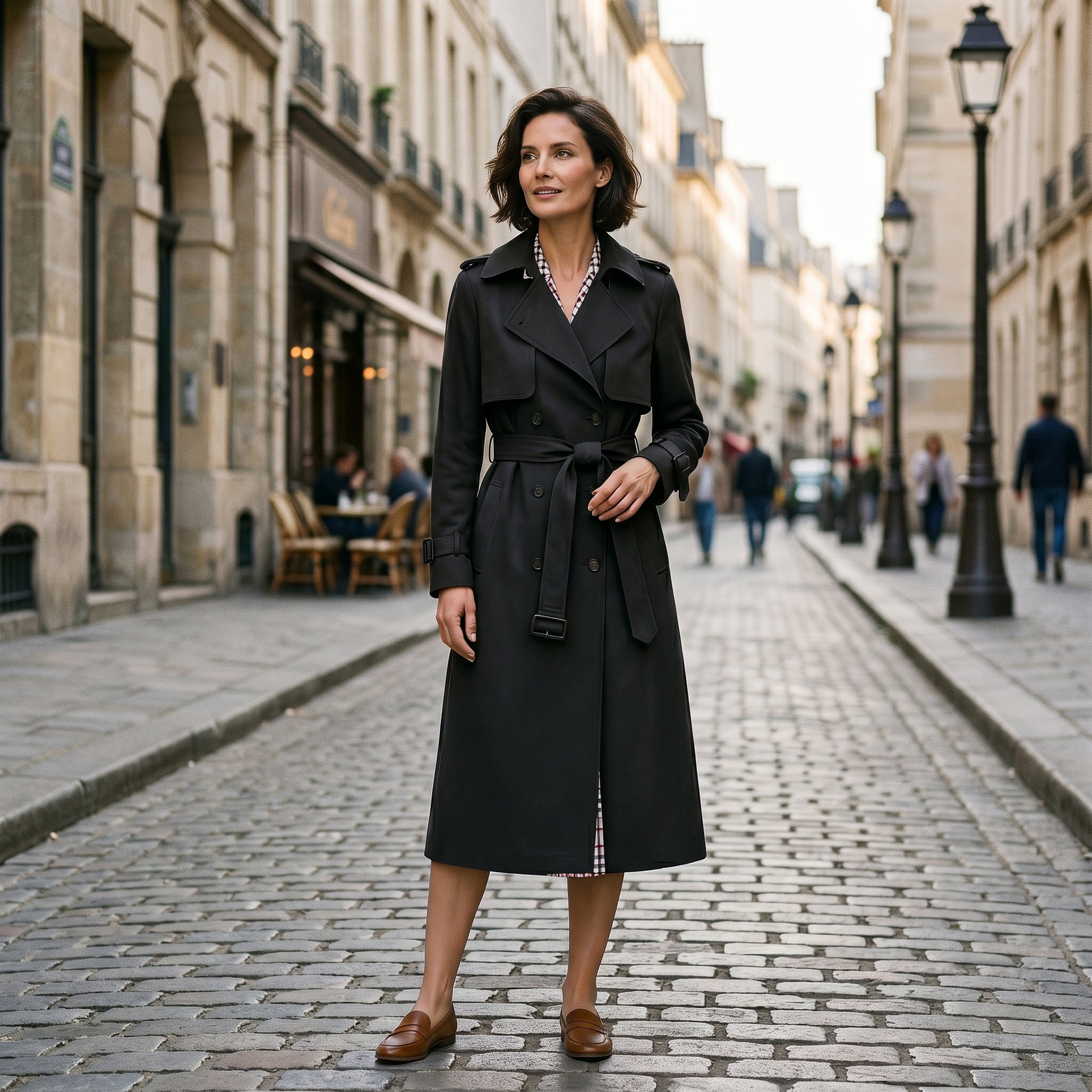 Sophia - Elegant Long Trench Coat for Women DONE 05-22-2026