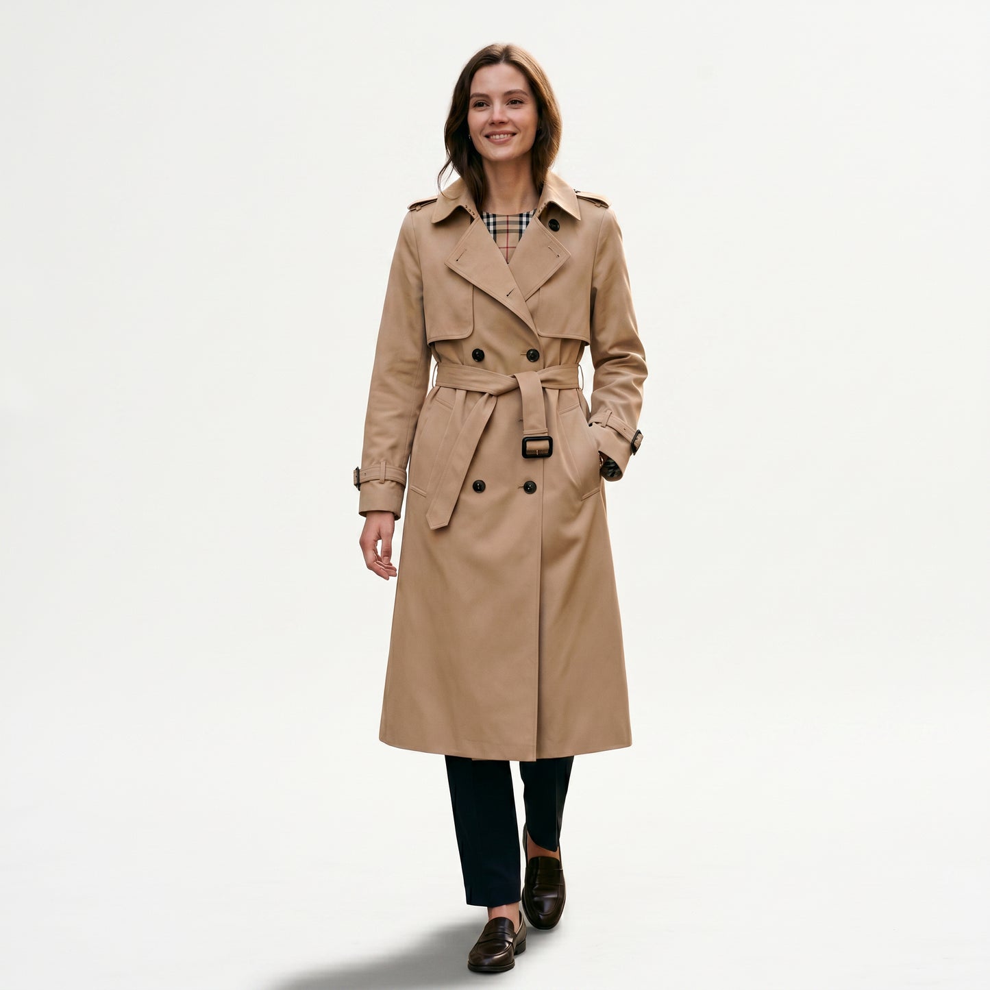 Sophia - Elegant Long Trench Coat for Women DONE 05-22-2026